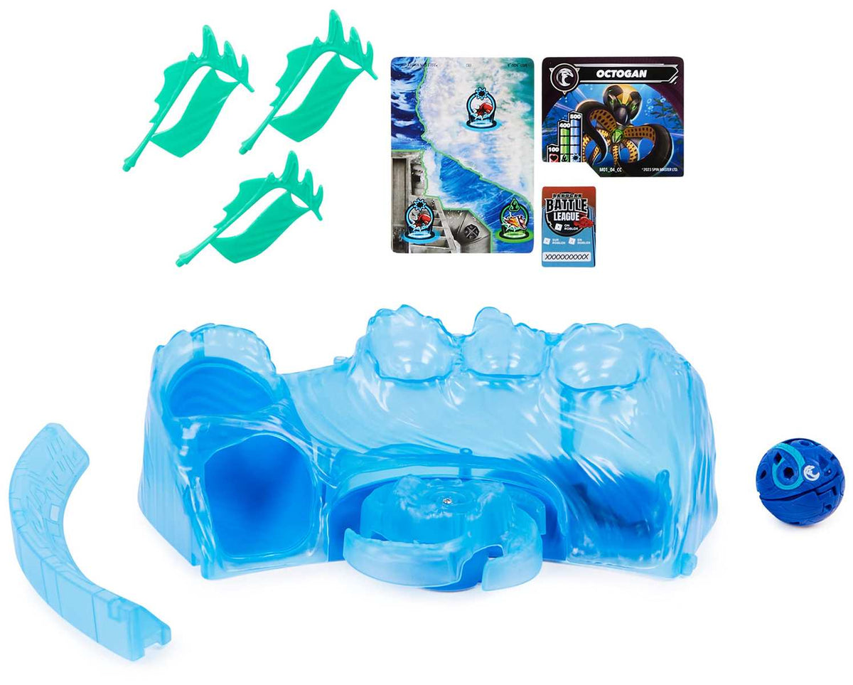 Bakugan 3.0 Training Set Core Ball Octogan Wasser-Clan Trainingslandschaft Actionfigur Sammelkarten 6+