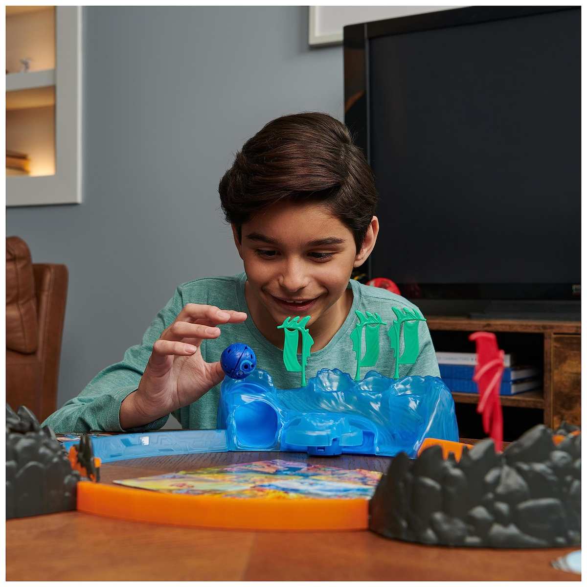 Bakugan 3.0 Training Set Core Ball Octogan Wasser-Clan Trainingslandschaft Actionfigur Sammelkarten 6+