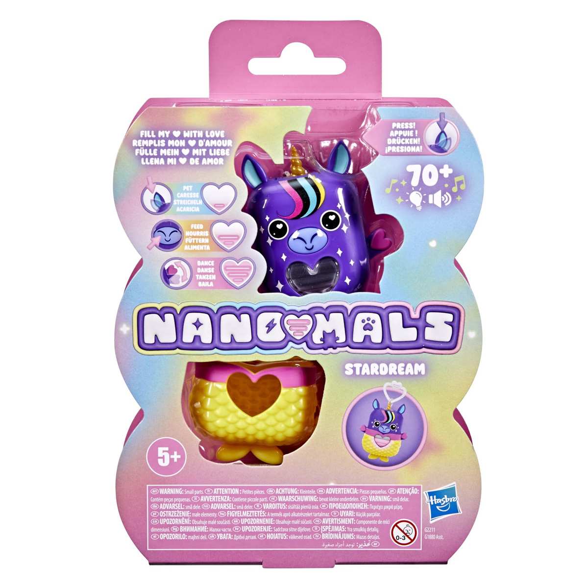 Hasbro Nano-MALS Stardream das Einhorn elektronisches Fidget-Tierchen 5+