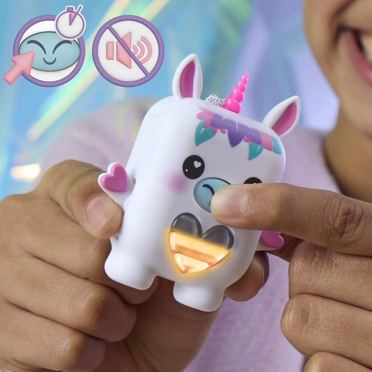 Hasbro Nano-MALS Meadowmist das Einhorn elektronisches Fidget-Tierchen