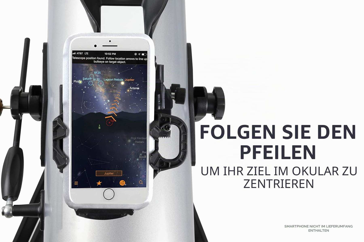 Celestron StarSense Explore LT114AZ 22452 Newtonian Reflector Telescope Dobson-Tischteleskop mit iOS/Android kompatibel