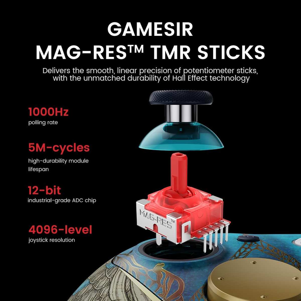 GameSir G7 Pro 1000Hz Controller mit Ladestation für Xbox Series TMR Joysticks
