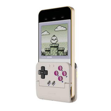GameSir Pocket Taco Verticaler Mobiler Gaming-Controller Retro Arcade Bluetooth Gamepad f. Android & Smartphone Weiß