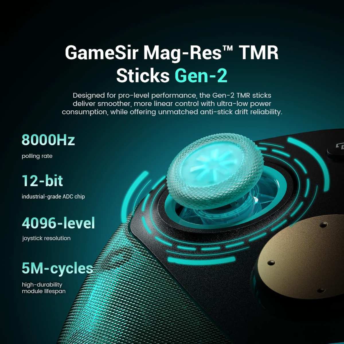 GameSir G7 Pro 8K PC Kabelloser Esports-Controller 8000Hz Polling Mag-Res TMR Gen-2 Sticks Makro-Tasten Bewegungssensor