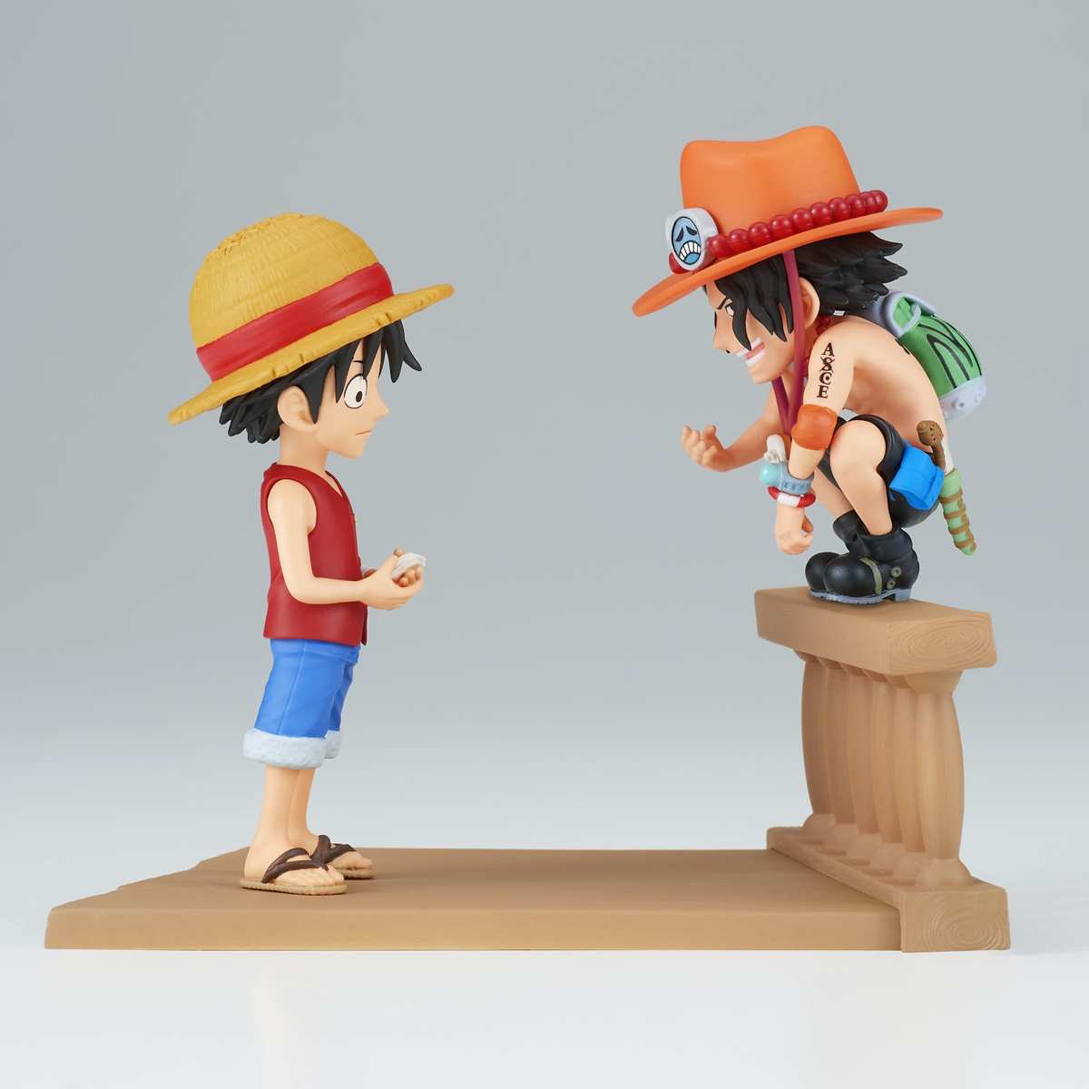 Banpresto Actionfigur Monkey D. Luffy & Portgas D. Ace One Piece 8 cm Mehrfarbig BP89475P