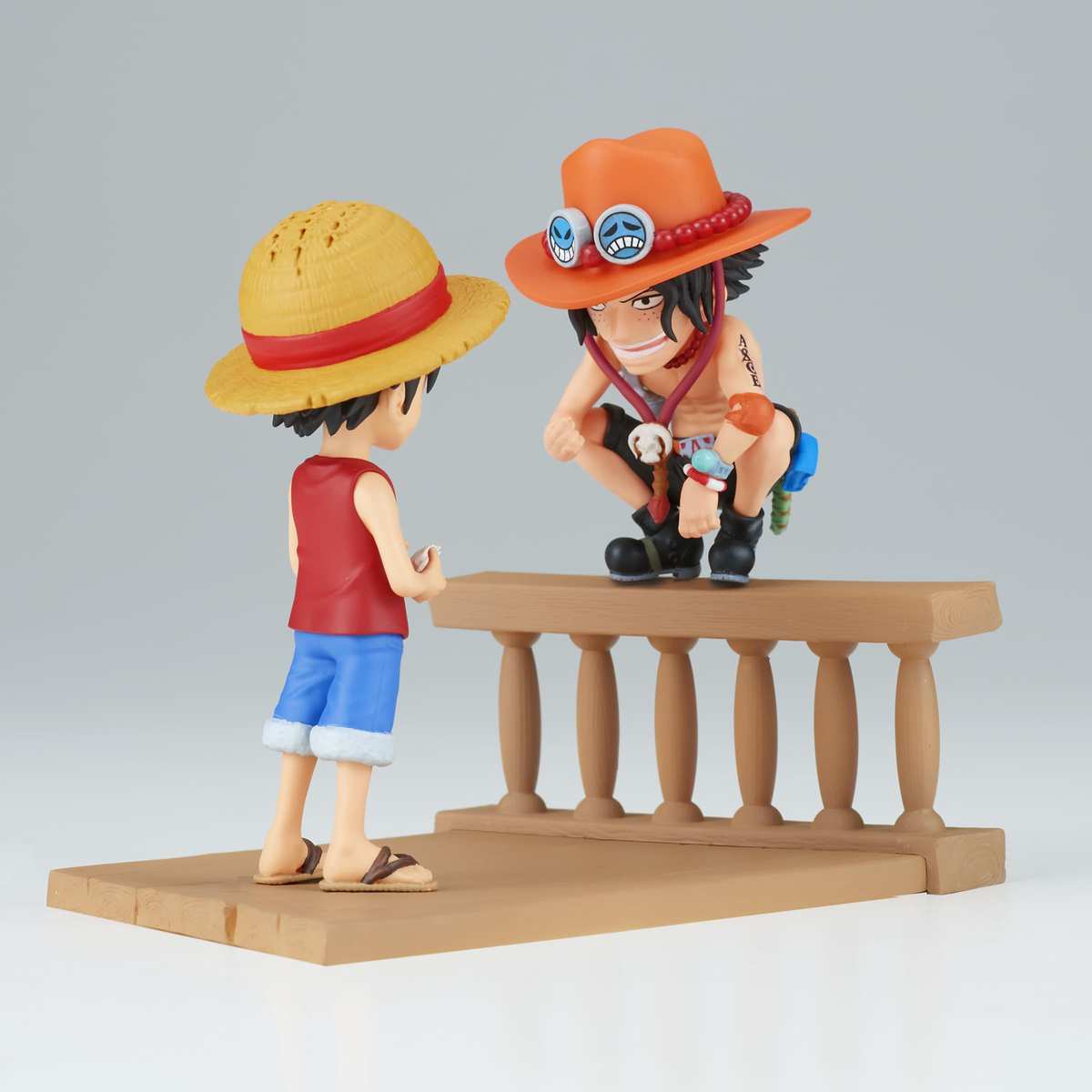 Banpresto Actionfigur Monkey D. Luffy & Portgas D. Ace One Piece 8 cm Mehrfarbig BP89475P