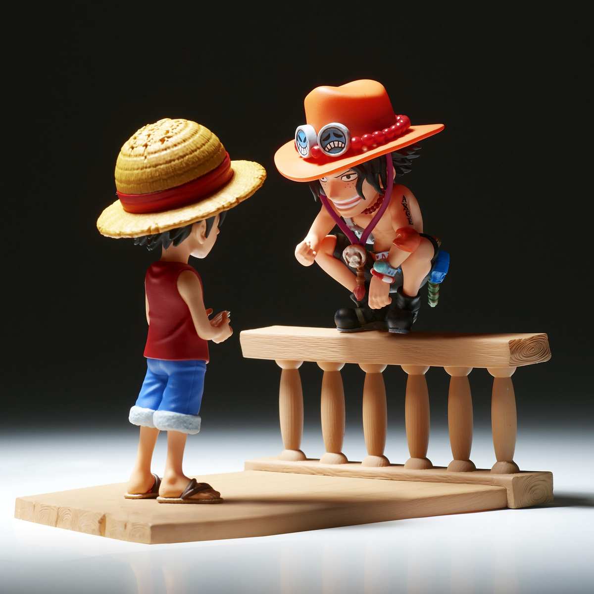 Banpresto Actionfigur Monkey D. Luffy & Portgas D. Ace One Piece 8 cm Mehrfarbig BP89475P