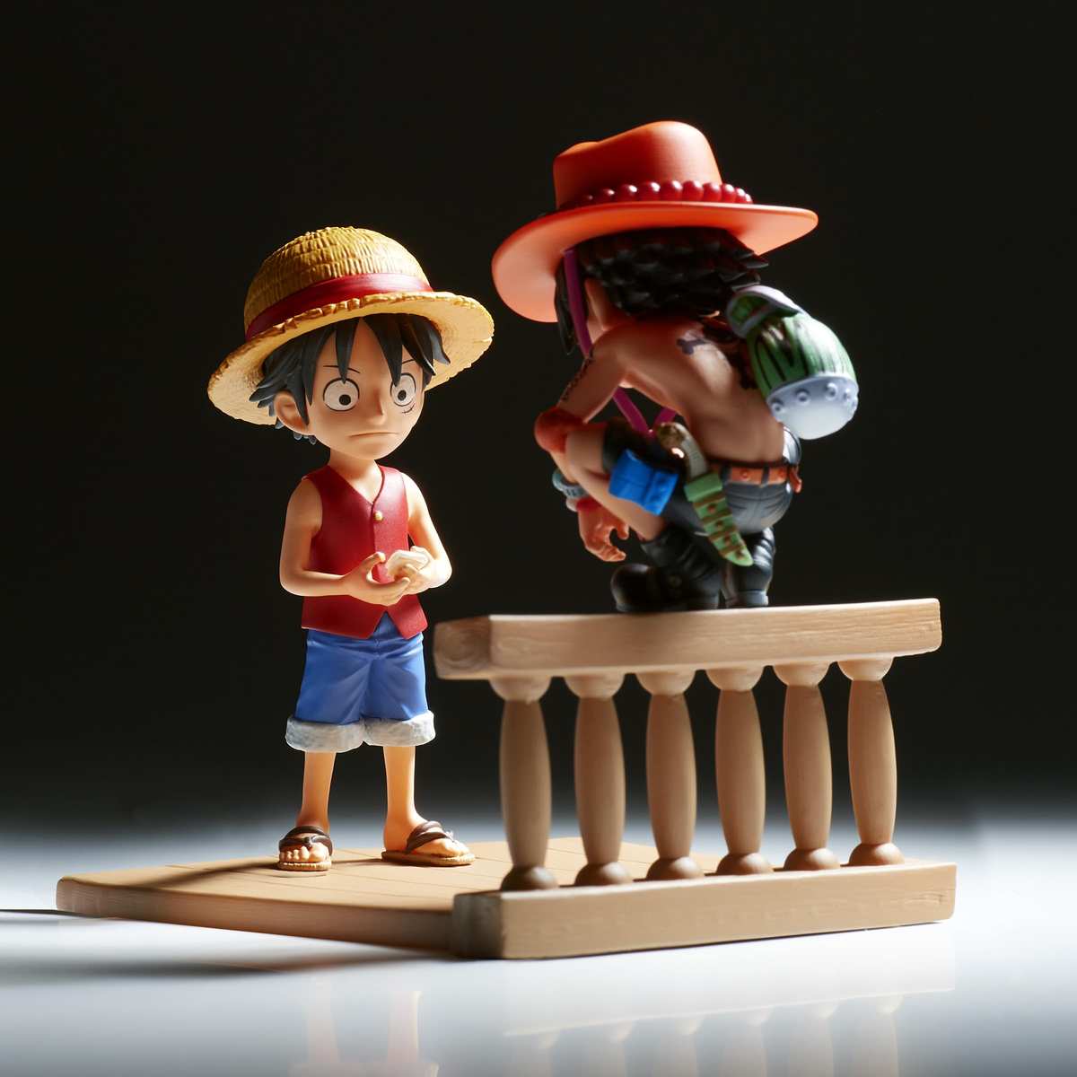 Banpresto Actionfigur Monkey D. Luffy & Portgas D. Ace One Piece 8 cm Mehrfarbig BP89475P