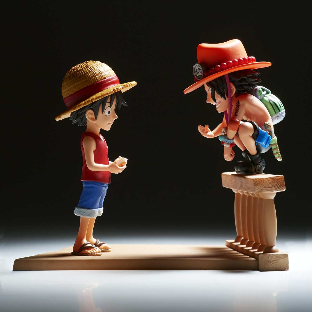 Banpresto Actionfigur Monkey D. Luffy & Portgas D. Ace One Piece 8 cm Mehrfarbig BP89475P