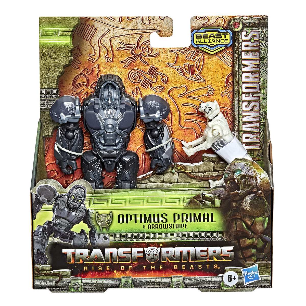 Transformers: Aufstieg der Bestien Beast Alliance Beast Weaponizers 2er-Pack Optimus Primal Spielzeug 6+ 12,5 cm