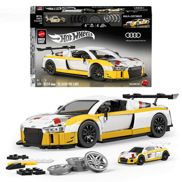 Mattel Brick Shop™ Hot Wheels® '15 Audi R8 LMS Bauset 10+