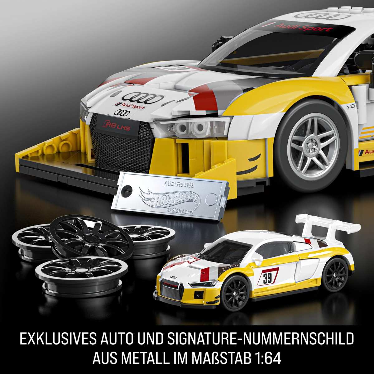 Mattel Brick Shop™ Hot Wheels® '15 Audi R8 LMS Bauset 10+