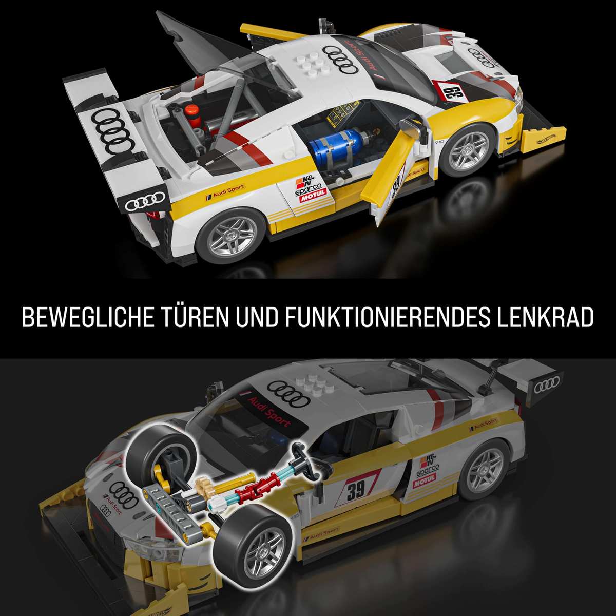 Mattel Brick Shop™ Hot Wheels® '15 Audi R8 LMS Bauset 10+