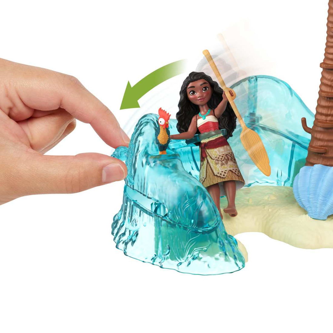 Mattel Disney Vaiana 2 Insel-Abenteuer Spielset und 2 kleine Puppen 3+