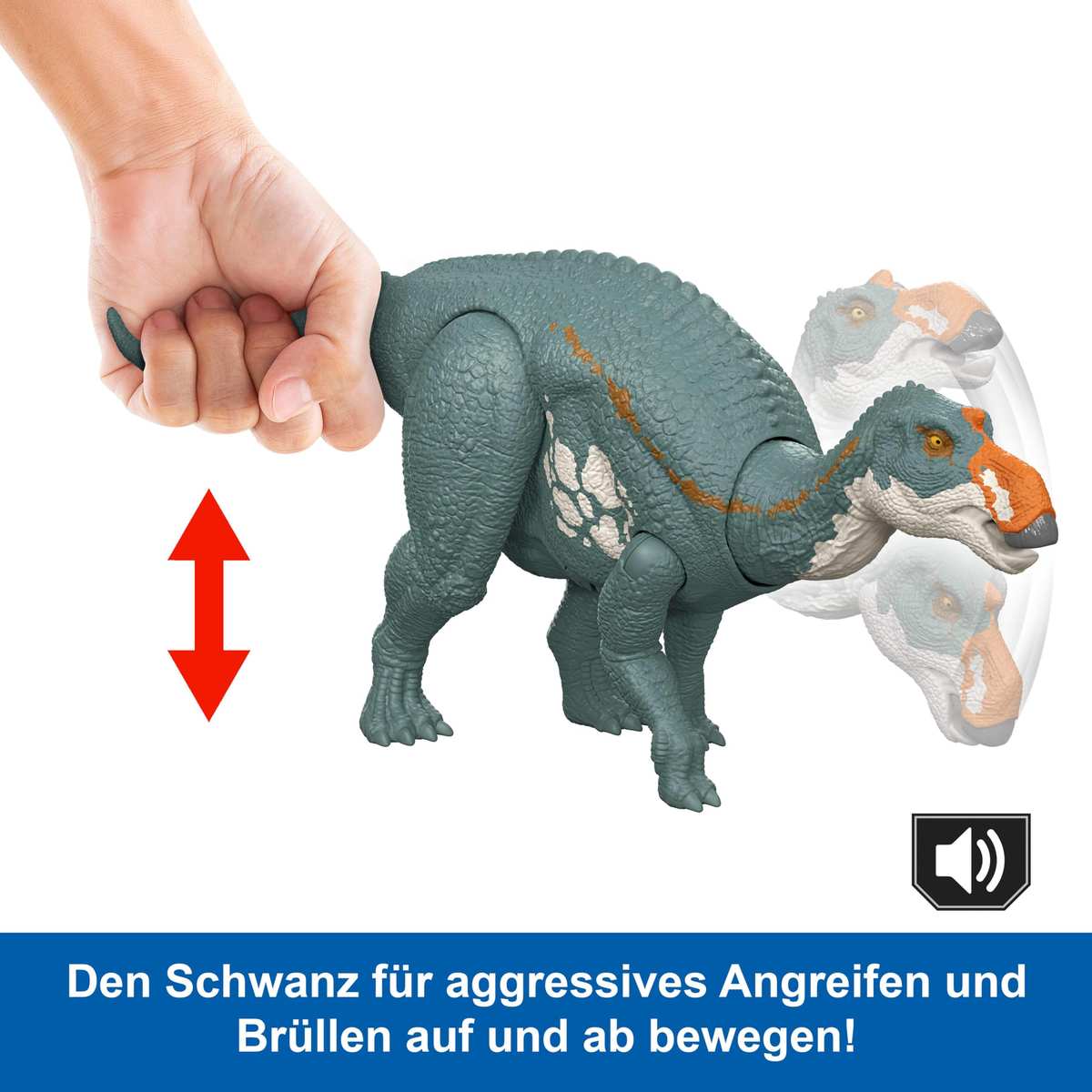 Mattel Jurassic World: Die Wiedergeburt Wild Roar Maiasaura Dinosaurier 4+ JGC82