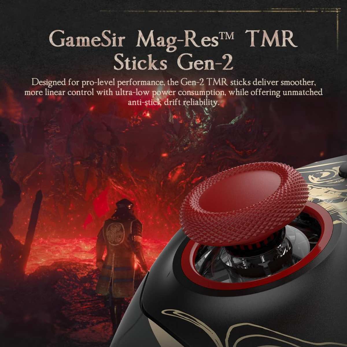 GameSir G7 Pro 8K PC Kabelloser Esports-Controller - 8000Hz Polling, Mag-Res TMR Gen-2 Sticks, Makro-Tasten, Bewegungssensor - Nioh 3 Edition