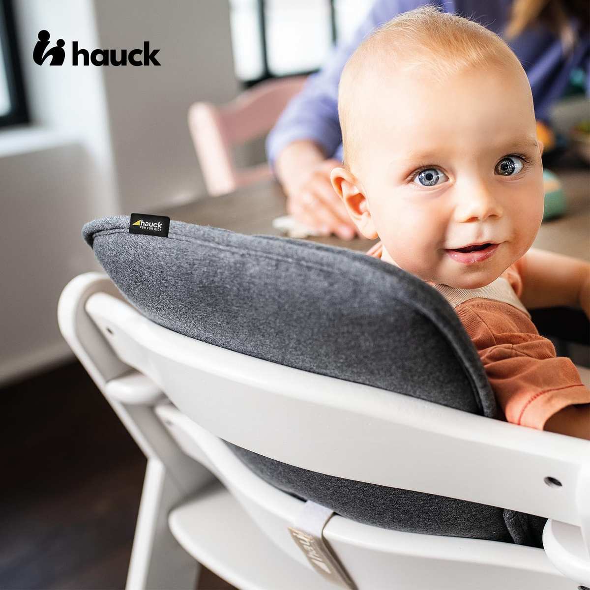 hauck Hochstuhl Sitzauflage für Alpha+, Beta+ & Arketa, Charcoal