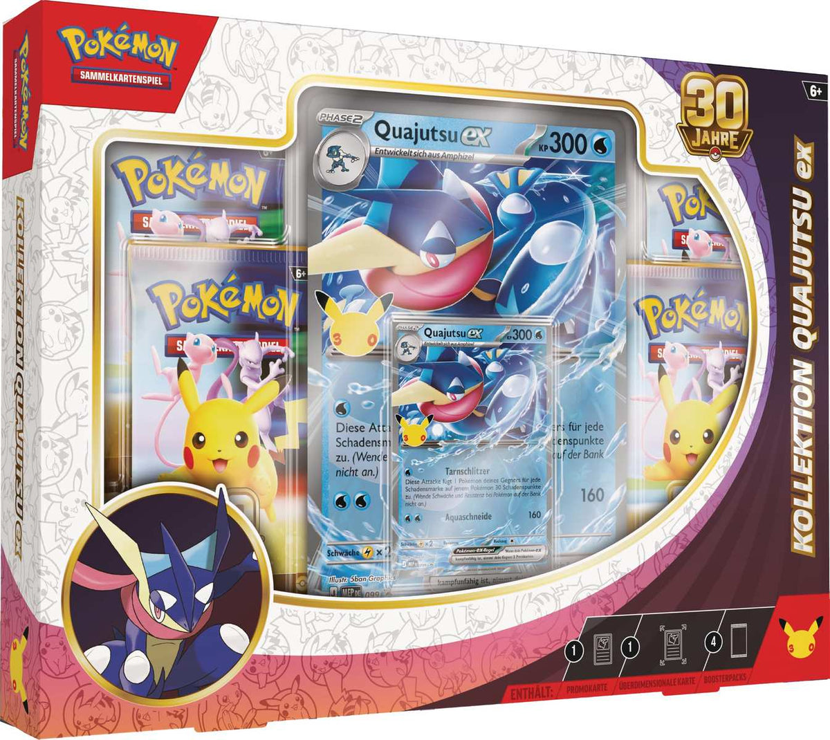Pokémon 30 Jahre Kollektion Quajutsu-ex Sammelkartenspiel