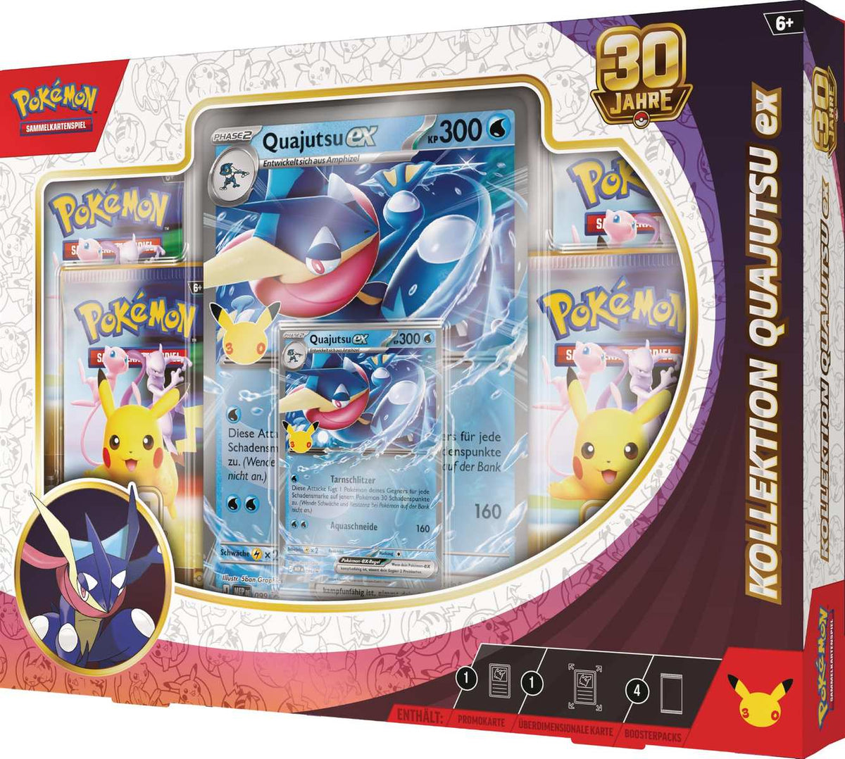 Pokémon 30 Jahre Kollektion Quajutsu-ex Sammelkartenspiel