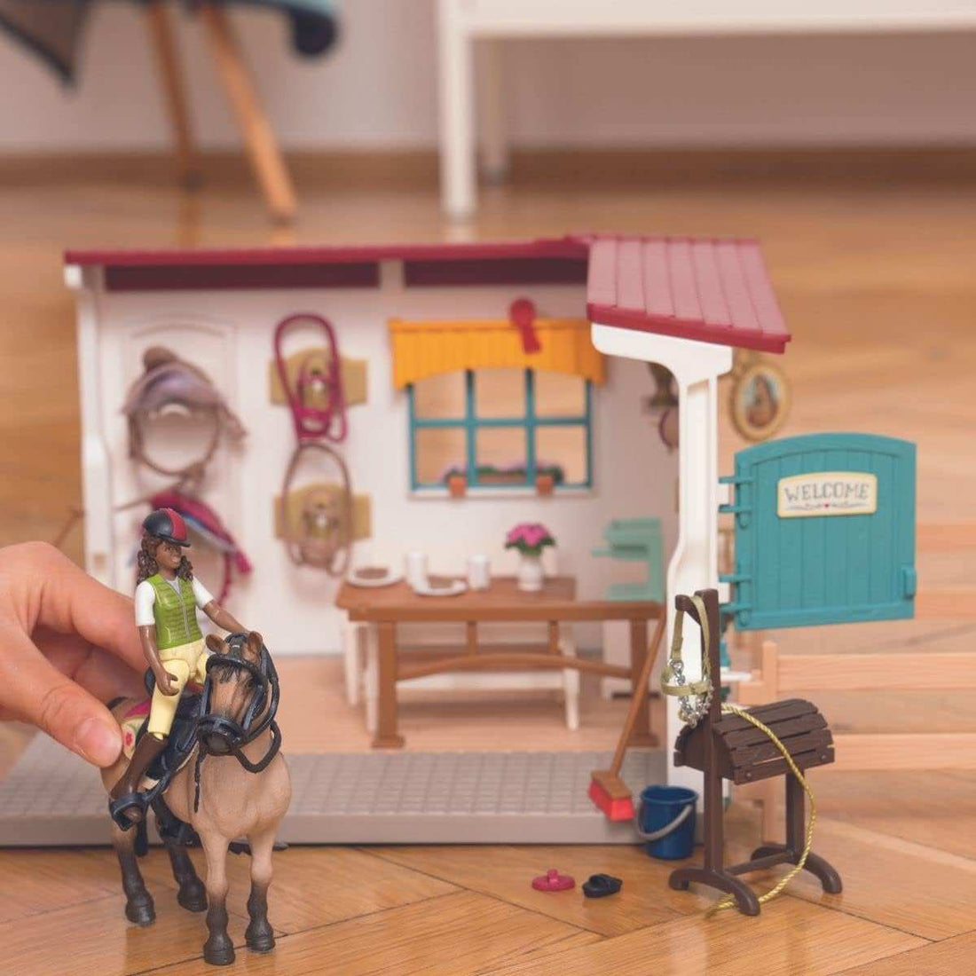 Schleich Horse Club 42591 Sattelkammer ab 5 Jahre 85 Teile