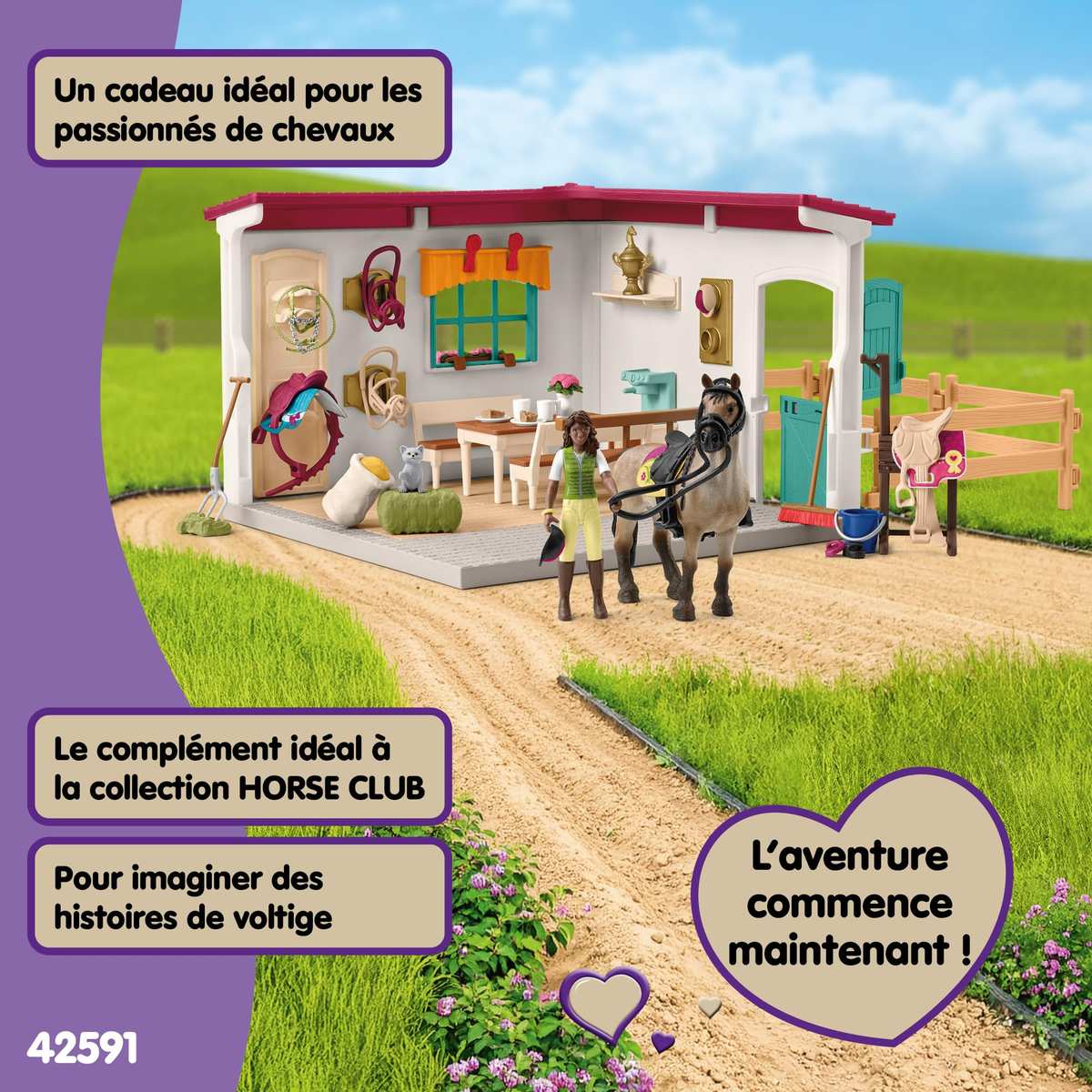 Schleich Horse Club 42591 Sattelkammer ab 5 Jahre 85 Teile