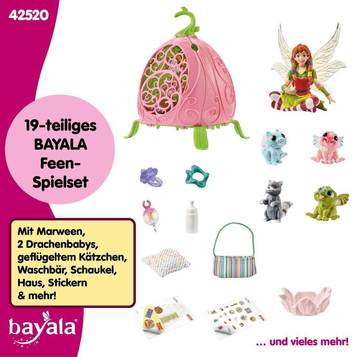Schleich BAYALA 42520 Marweens Tierkindergarten ab 5 Jahren 19 Teile