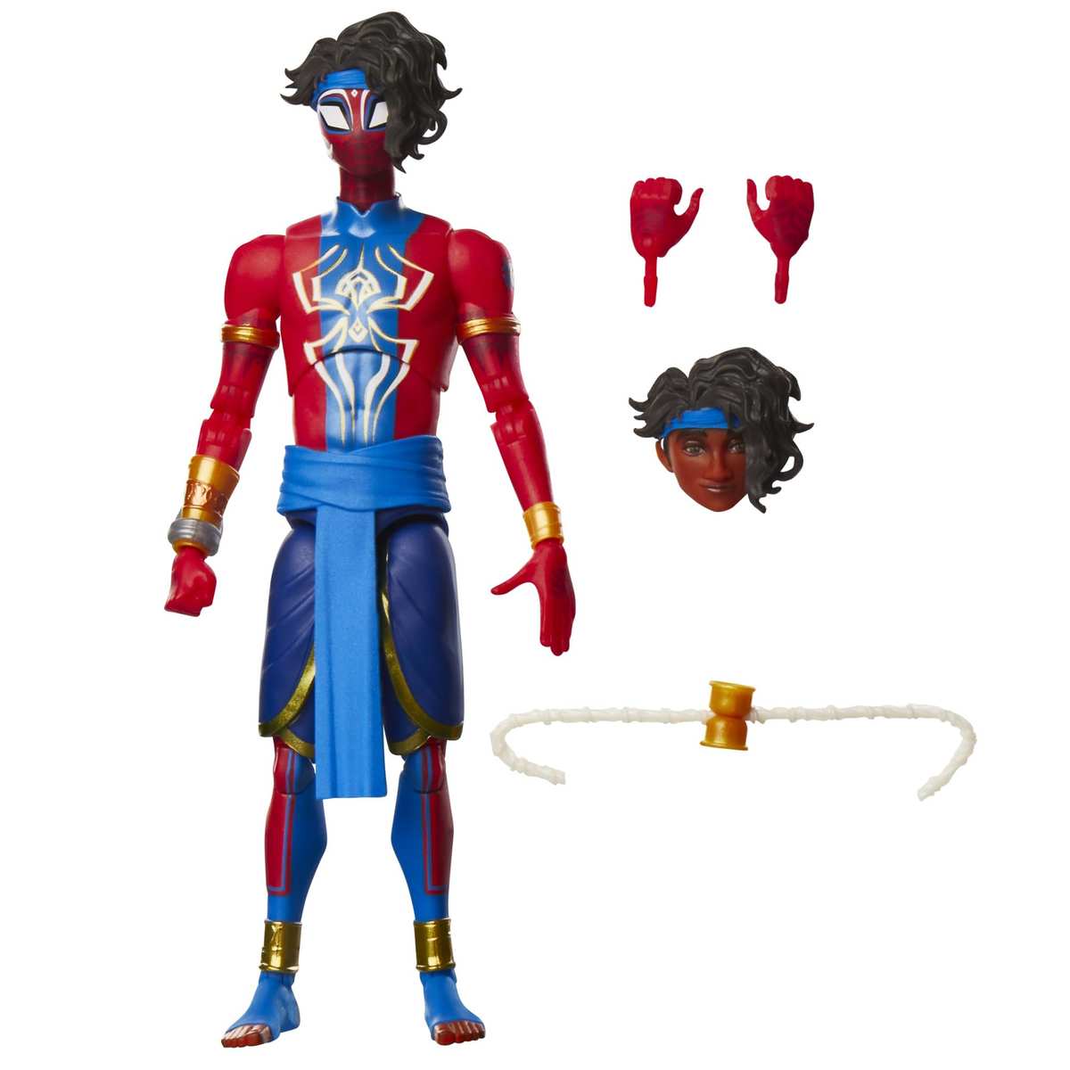 Marvel Legends Series Pavitr Prabhakar, Action-Sammelfigur zu Spider-Man: Across The Spider-Verse (15 cm), Rot, Blau