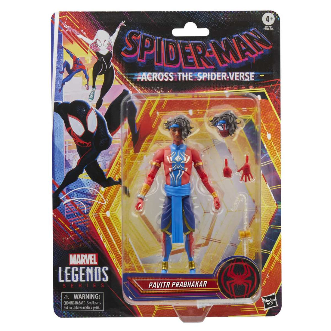Marvel Legends Series Pavitr Prabhakar, Action-Sammelfigur zu Spider-Man: Across The Spider-Verse (15 cm), Rot, Blau