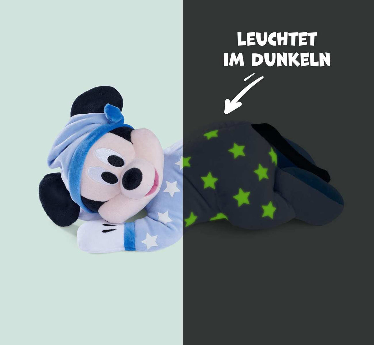 Simba 6315870350 Disney Gute Nacht Mickey Maus 30cm Glow in The Dark Plüsch