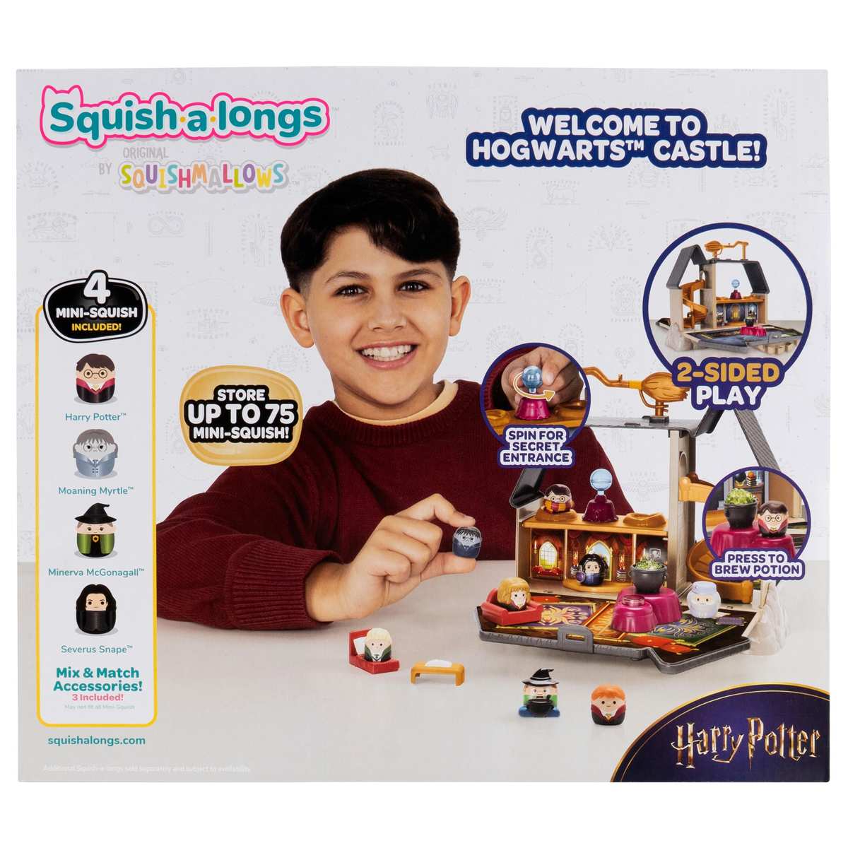 Squish-a-longs SQAL0112 Harry Potter Hogwarts Schloss Mini-Squish Spielset