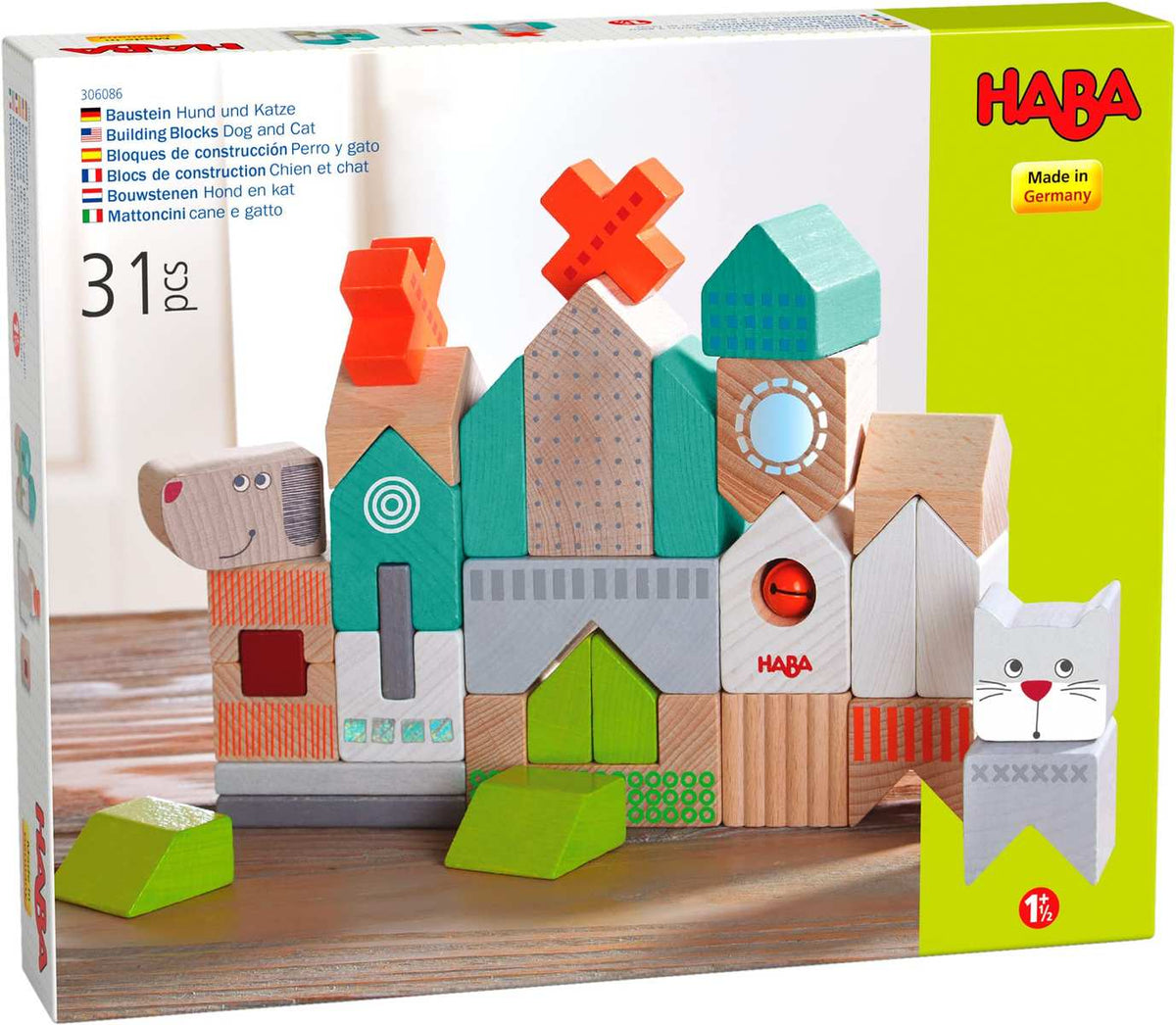 HABA Bausteine Hund und Katze 306086 ab 18 Monate