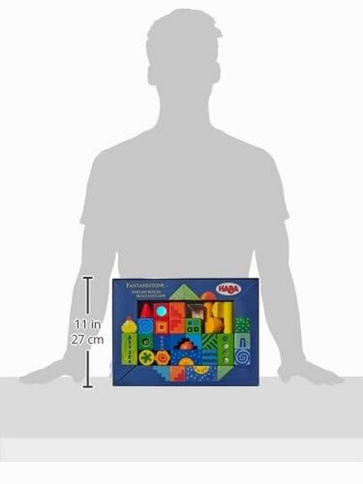 HABA 2297 Fantasiesteine, Bausteine Multicolor ab 18 Monate