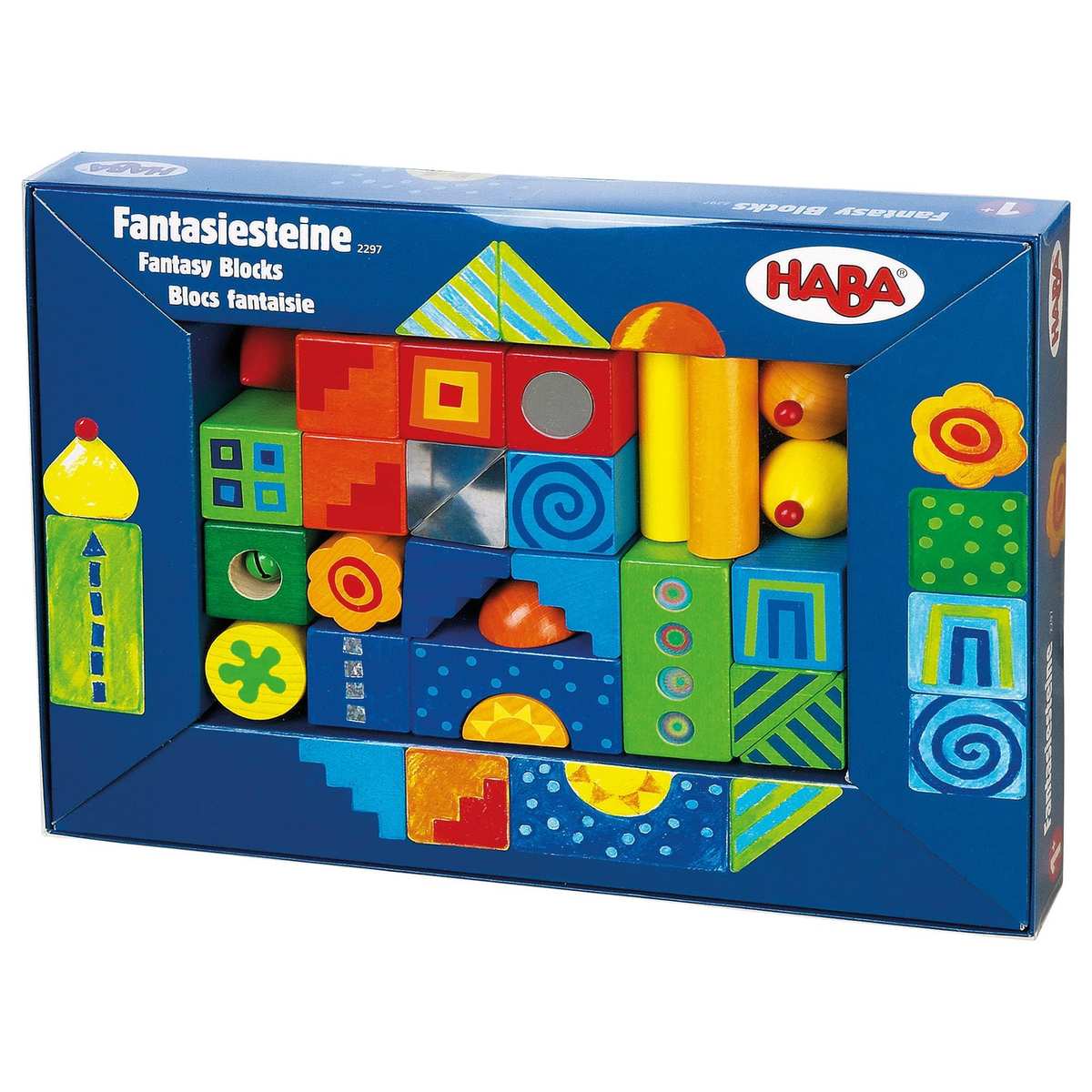 HABA 2297 Fantasiesteine, Bausteine Multicolor ab 18 Monate