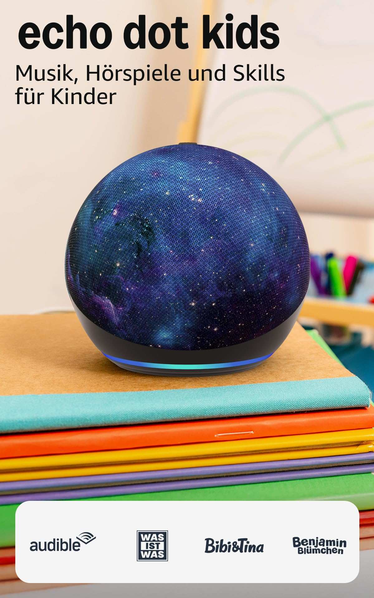 Echo Dot Kids Neueste Generation Smarter WLAN Bluetooth Lautsprecher Sternenstaub