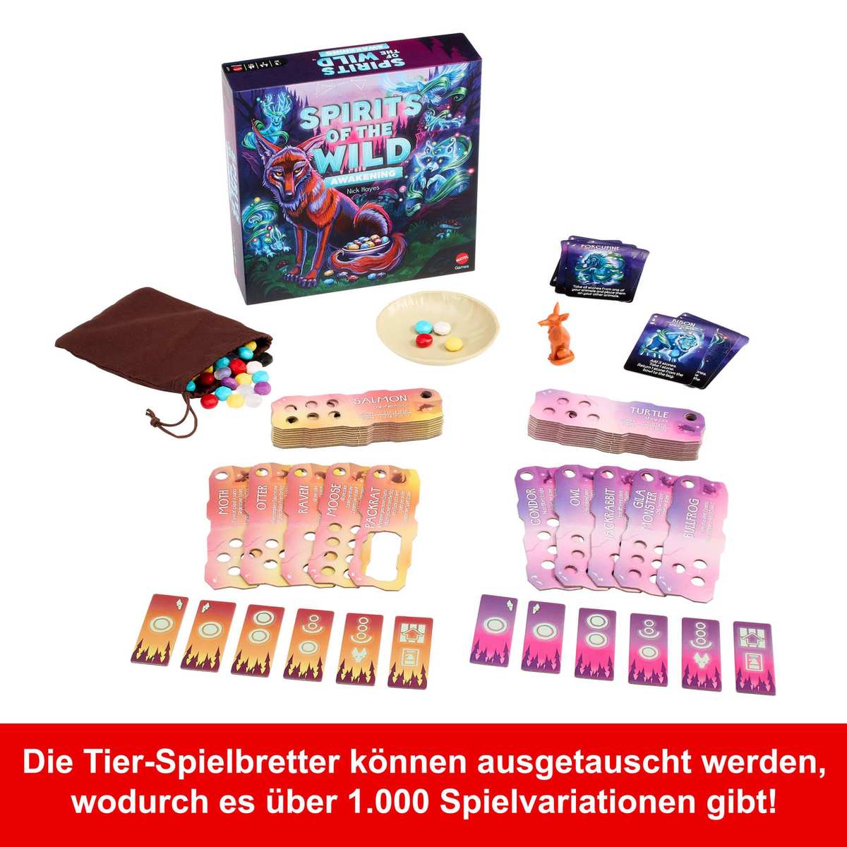 Mattel Games Spirits of the Wild: Awakening Brettspiel ab 10 Jahren