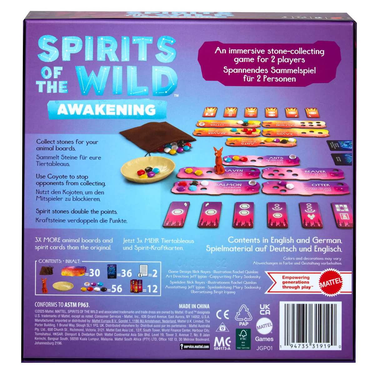 Mattel Games Spirits of the Wild: Awakening Brettspiel ab 10 Jahren