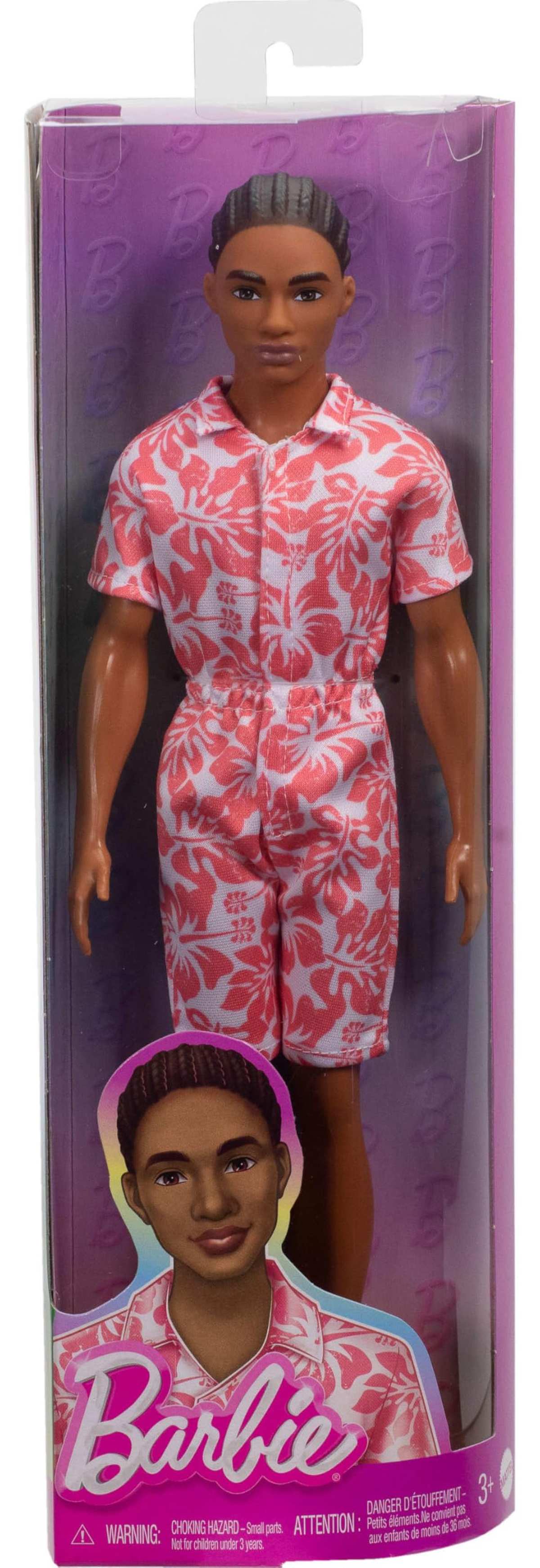 Barbie Fashionistas Ken-Puppe Nr. 235 brünett Hawaii Jumpsui HYT99 3+