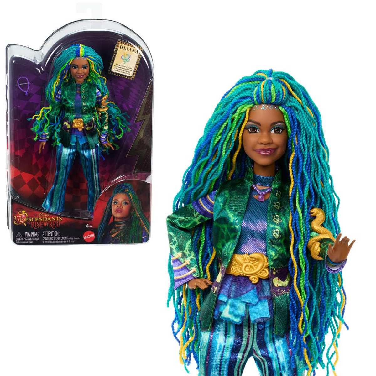 Mattel Puppe Disney Descendants Uliana Schwester von Ursula Filmfigur 4+
