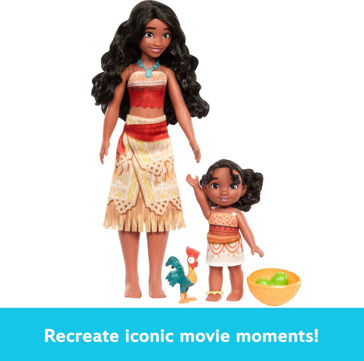 Mattel Disney Moana JBT41 Simea Modepuppe mit Fußkettchen-Zubehör, 5 beweglichen Gelenken & abnehmbarem Outfit, Spielzeug inspiriert vom Film, JBT41
