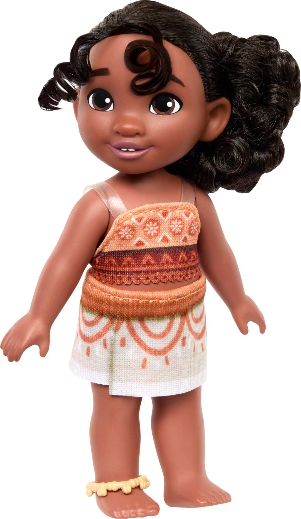 Mattel Disney Moana JBT41 Simea Modepuppe mit Fußkettchen-Zubehör, 5 beweglichen Gelenken & abnehmbarem Outfit, Spielzeug inspiriert vom Film, JBT41