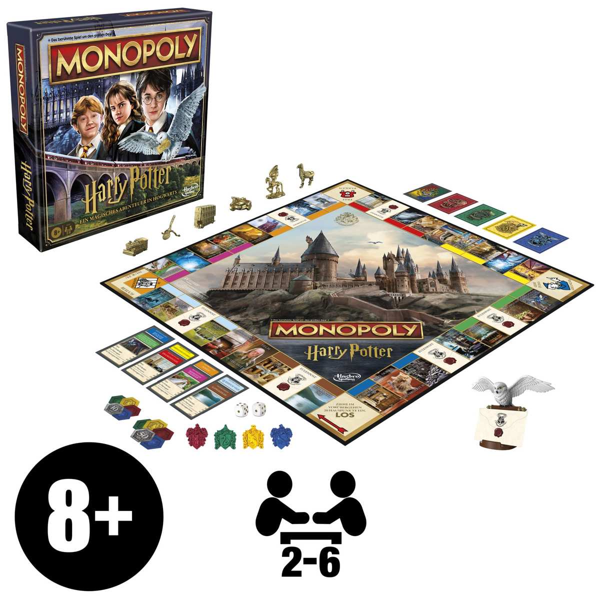 Monopoly Harry Potter Edition Brettspiel Familienspiel  2-6 Spieler 8+ Deutsch