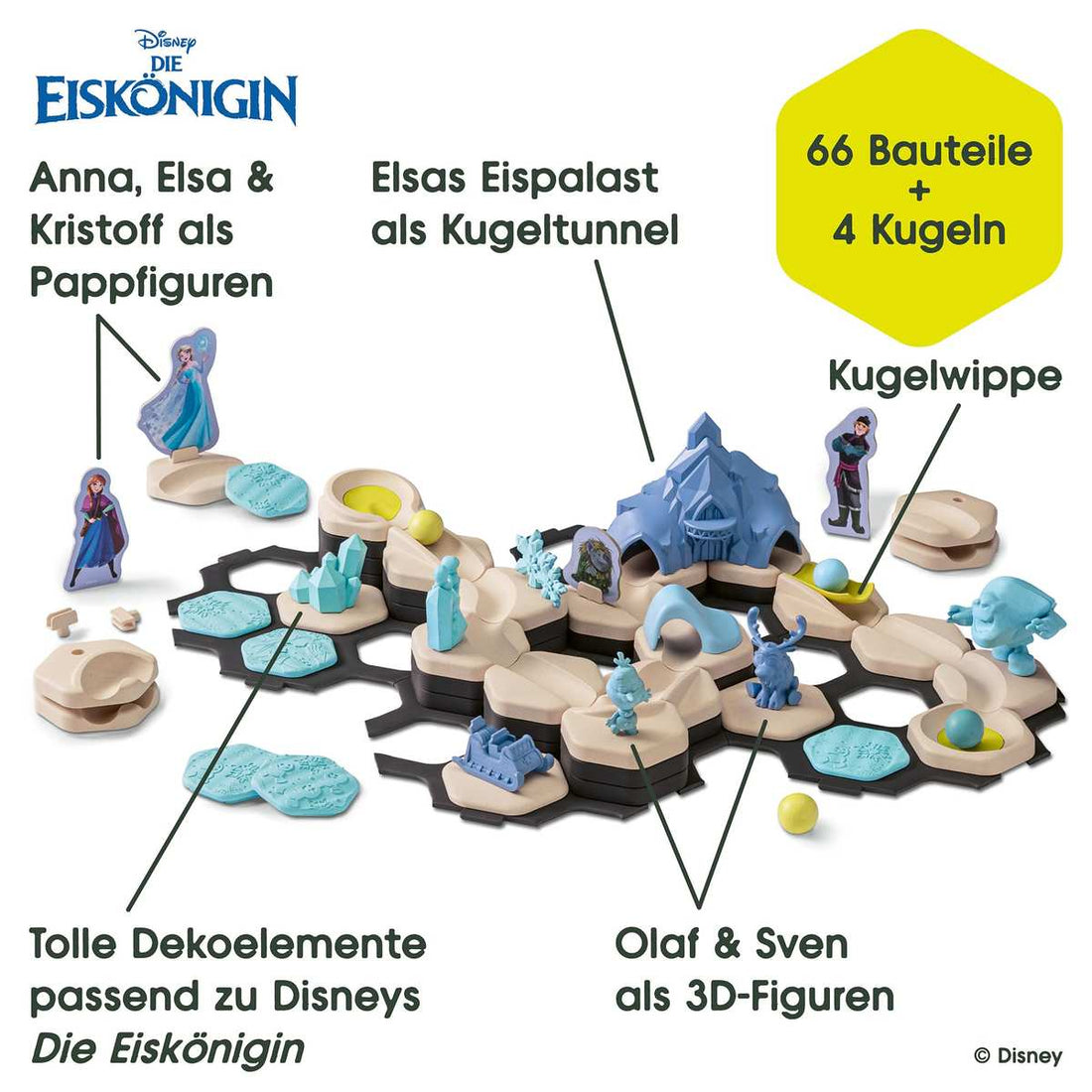 Ravensburger GraviTrax Junior Starter-Set XXL Disney Frozen Kugelbahn 3+