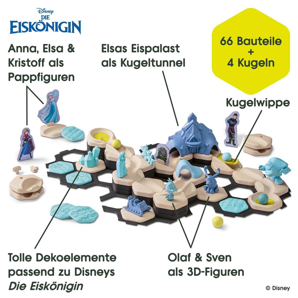 Ravensburger GraviTrax Junior Starter-Set XXL Disney Frozen Kugelbahn 3+