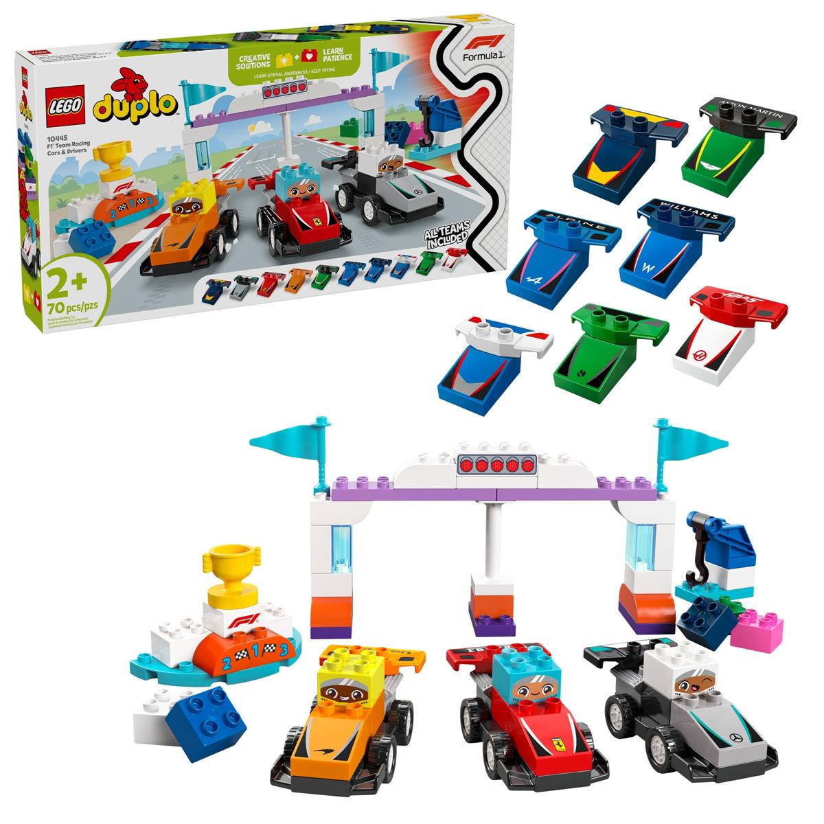 LEGO® DUPLO® 10445 F1® Team Rennautos mit Rennfahrern
