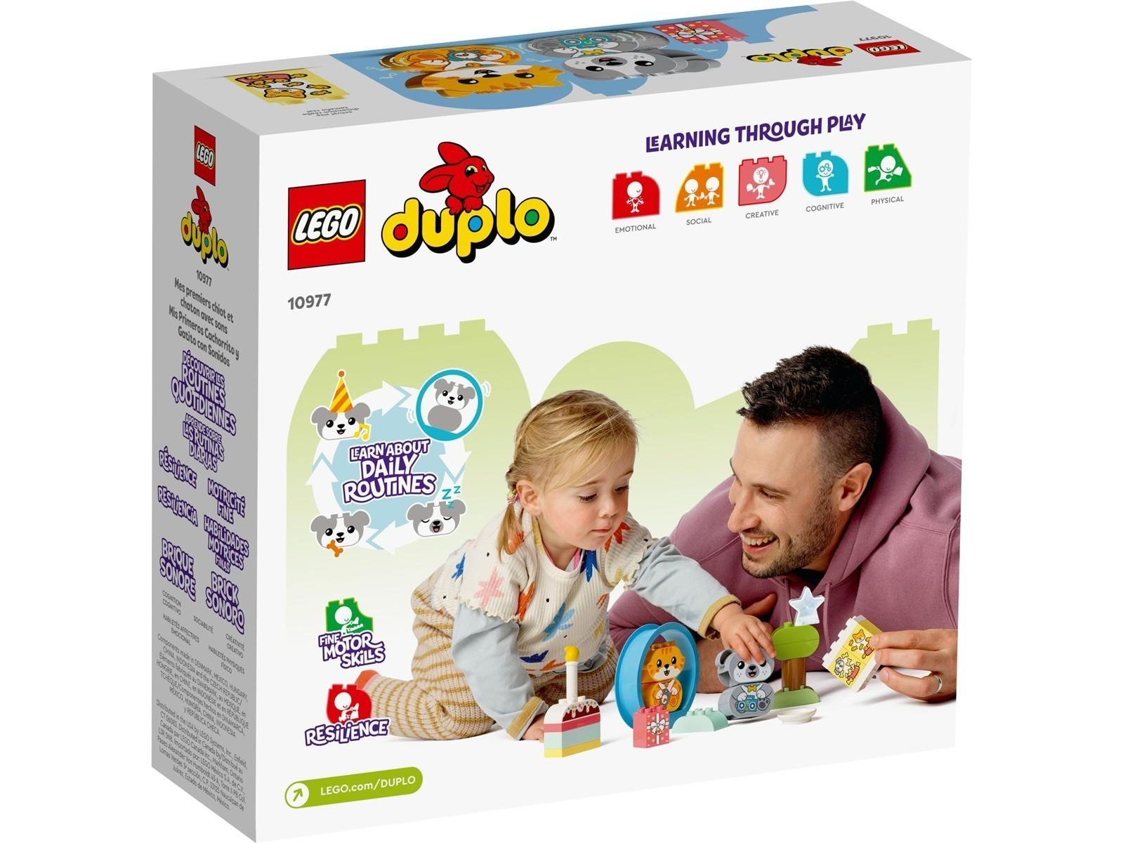 LEGO® DUPLO® 10977 Mein erstes Hündchen & Kätzchen – mit Ton