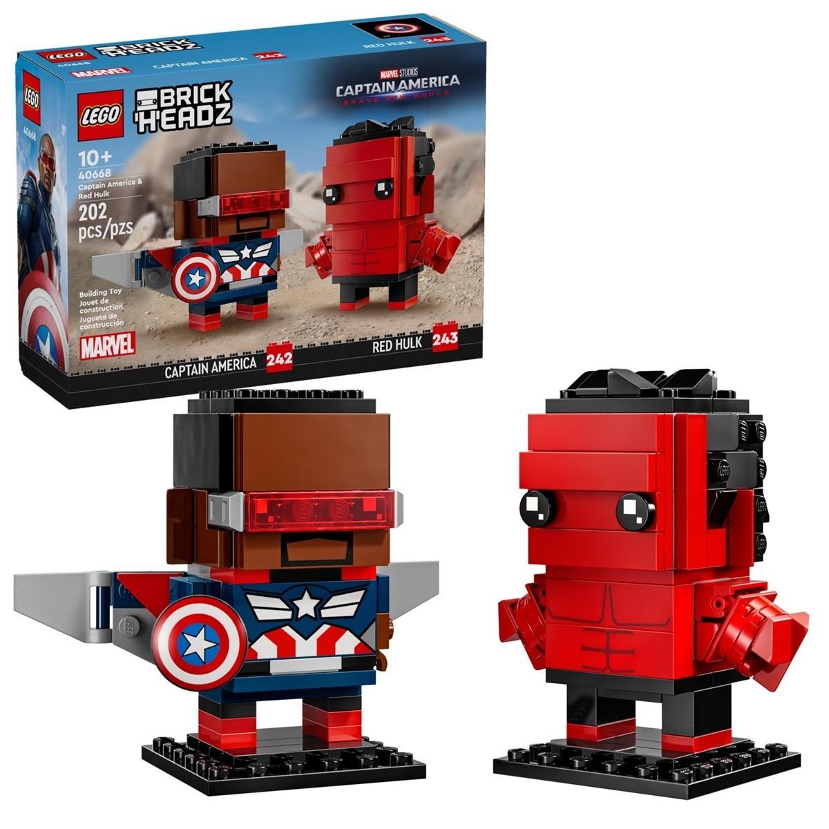 LEGO® BrickHeadz 40668 Captain America & Red Hulk Marvel Super Heroes