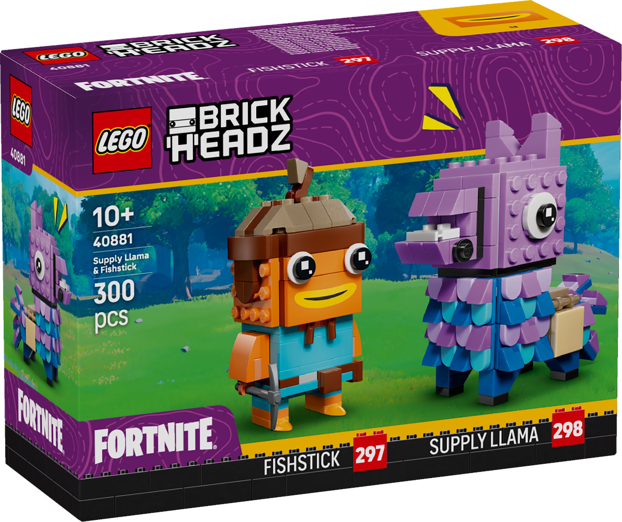 LEGO® BrickHeadz 40881 Vorratslama und Fischstäbchen Figuren