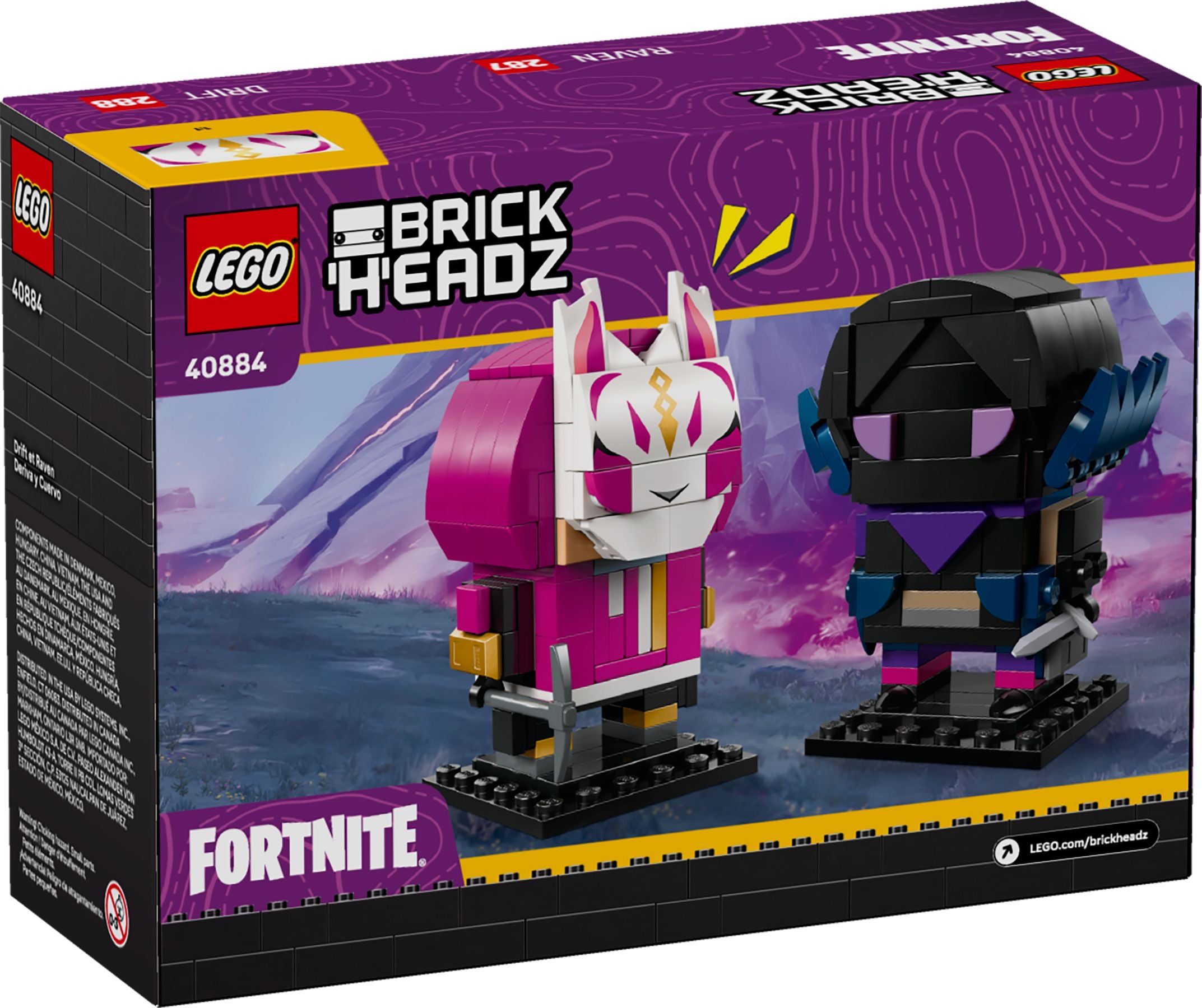 LEGO® BrickHeadz 40884 Drift und Raven Figuren