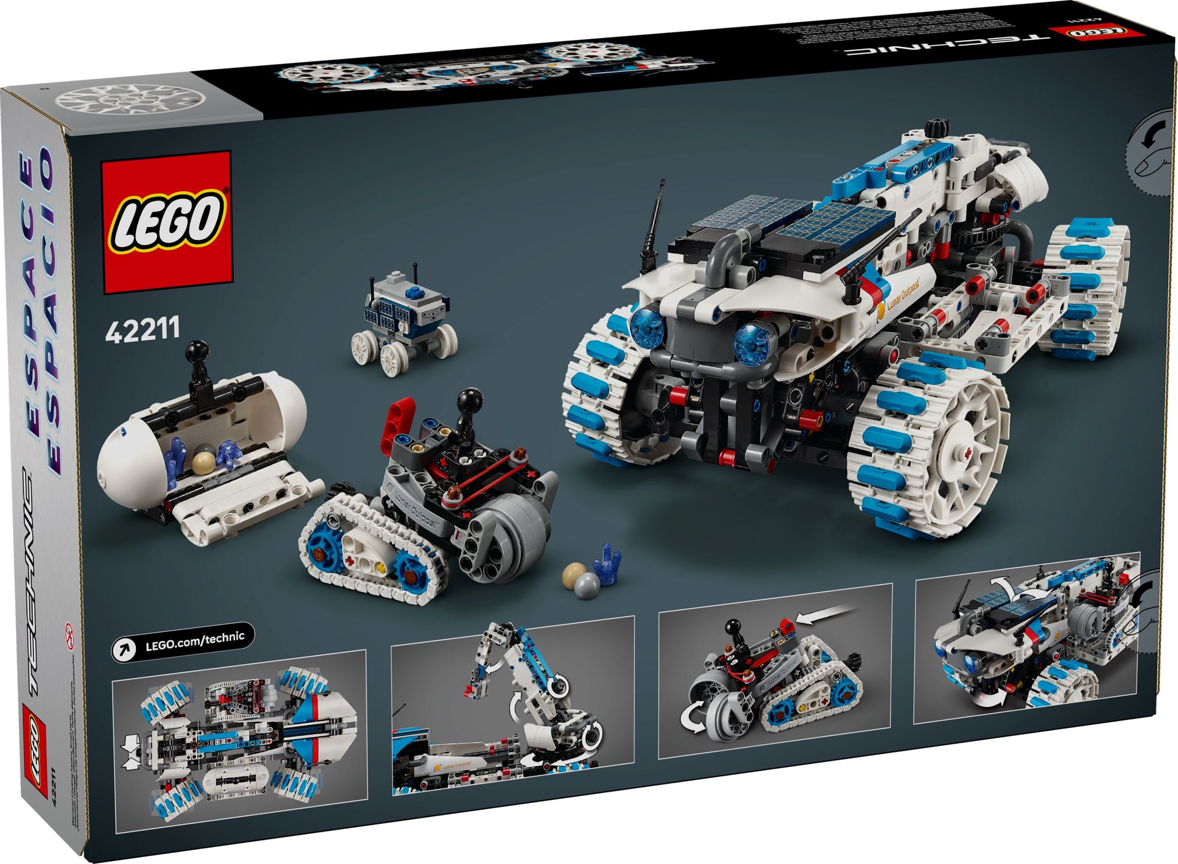LEGO® Technic™ 42211 Lunar Outpost™ Mondrover-Raumfahrzeug