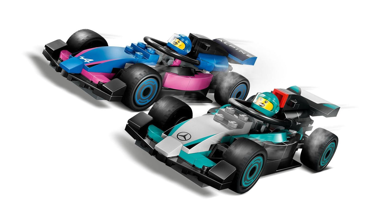 LEGO® City 60444 F1® Garage mit Mercedes-AMG & Alpine Rennautos